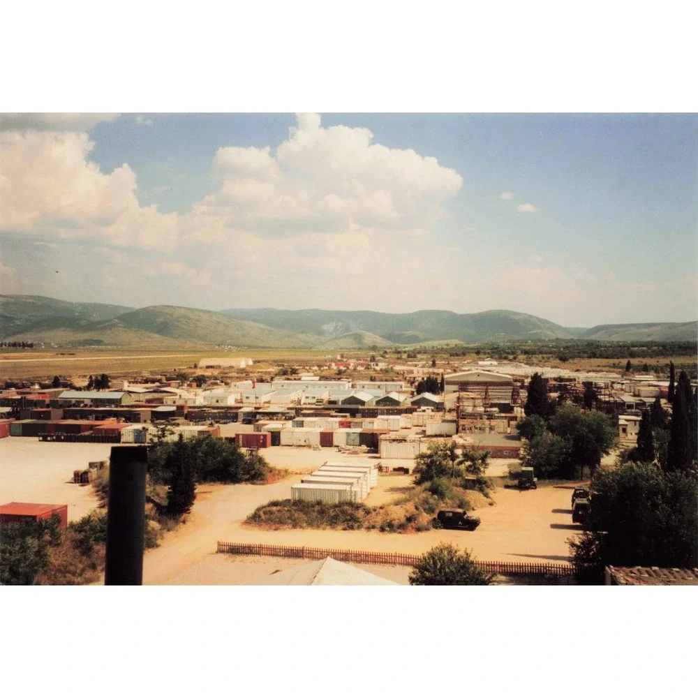 Vintage 1999 Bosnia SFOR NATO Base Airstrip Aerial Photo Lot of 9 6x4 - Picture 2 of 9
